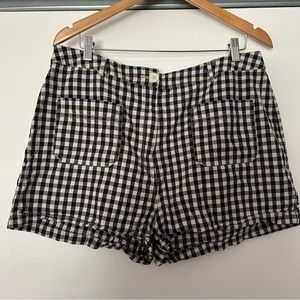 ASOS gingham shorts with front pocket detail